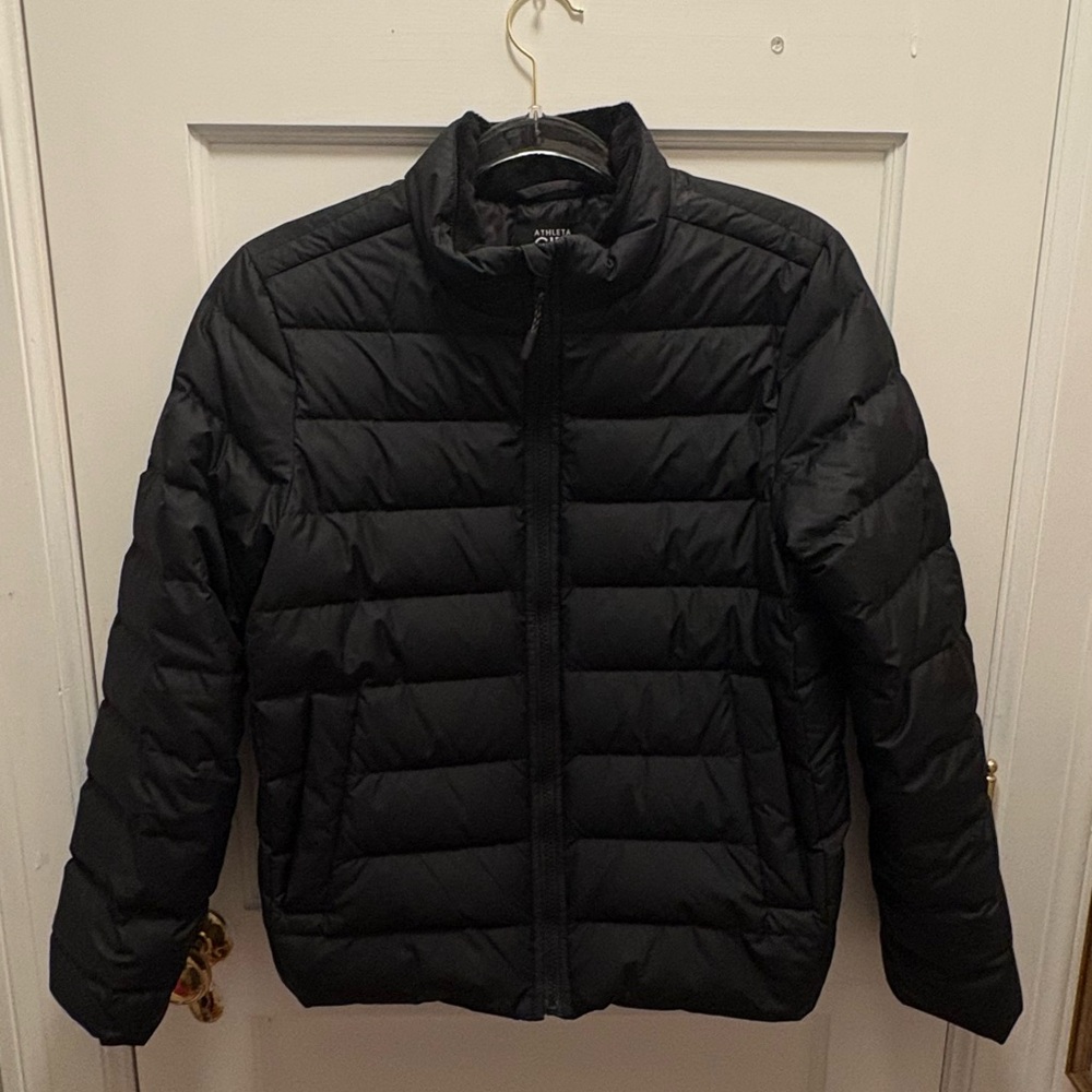 Athleta Black Winter Puffer Jacket